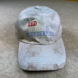 Charlie‎ Kirk Red White Blueberries Embroidered Baseball Cap Adjustable Strap